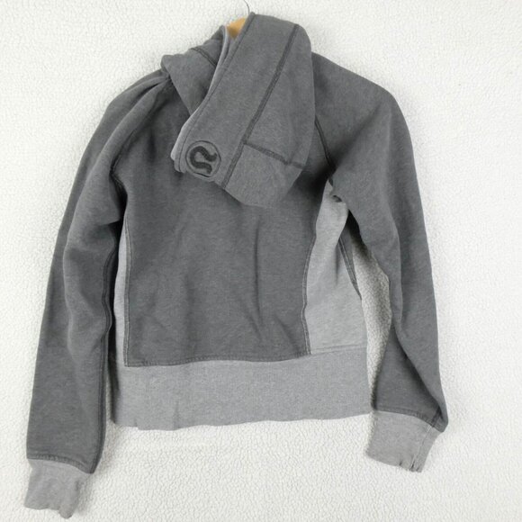 Lululemon Scuba Hoodie Womens 6 Full Zip Heavyweight Cropped Athletic Stretch - Picture 4 of 9